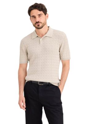 Sweater Hombre Polo Regular Fit Beige A0768-0013