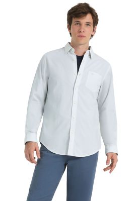 Camisa Hombre Stain Defender Classic Fit Plomo A4252-0040