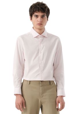 Camisa Hombre Crafted LS Slim Fit Rosa A4285-0029