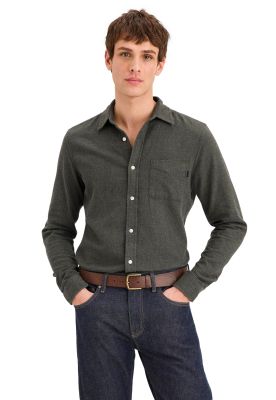 Camisa Hombre Original LS Slim Fit Verde A1114-0174