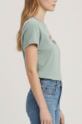 Imagen 2 del producto Polera Mujer The Perfect Tee Verde Levis 17369-3286