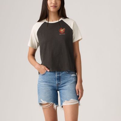 Polera Mujer Graphic Game Day Tee Negro Levis A8809-0016