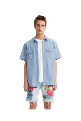 Camisa Hombre Relaxed Fit Western Azul Levis A5722-0008