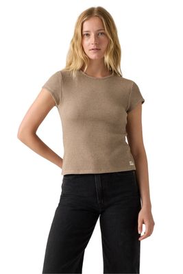 Polera Mujer Dry Goods Waffle Cap Tee Café Levis 003PW-0003