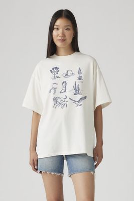 Polera Mujer Graphic Short Stack Tee Blanco Levis A4924-0087