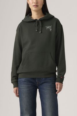 Polerón Mujer Graphic Heritage Hoodie Negro Levis A7296-0060