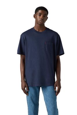 Polera Hombre The Hw Pocket Tee Azul Levis A8605-0006