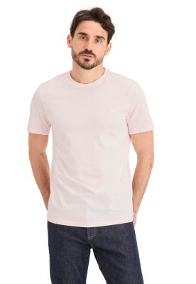 Polera Hombre Crewneck Tee Slim Fit Rosa A3143-0046