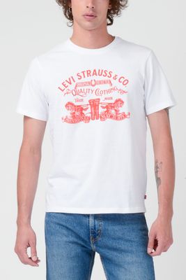 Polera Hombre Graphic Tee Blanco Levis 22491-1881