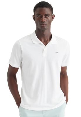 Polera Hombre Polo Rib Collar Regular Fit Blanco A6925-0001
