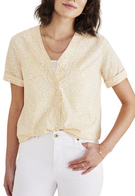 Imagen 2 del producto Blusa Mujer V Neck Button Up Regular Fit Amarilla A4269-0009