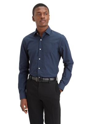 Camisa Hombre Crafted LS Slim Fit Azul A4285-0025