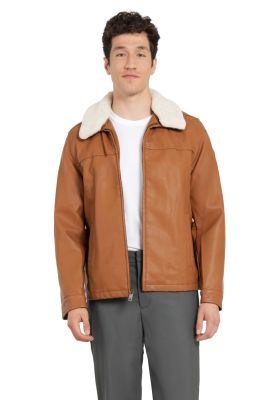 Chaqueta Hombre Sherpa Slim Fit Café 95868-0021