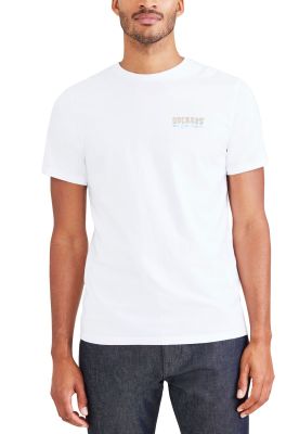 Polera Hombre Graphic Tee Slim Fit Blanco Dockers A1103-0215