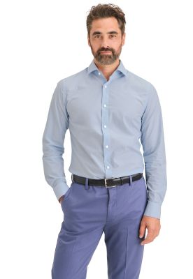 Camisa Hombre Crafted LS Slim Fit Celeste A4285-0024
