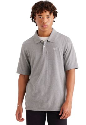 Polera Hombre Polo Rib Collar Regular Fit Gris A6925-0006