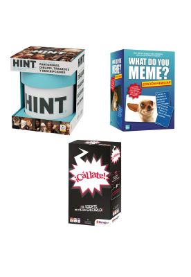 Pack - Cállate + Hint + What Do You Meme Familiar