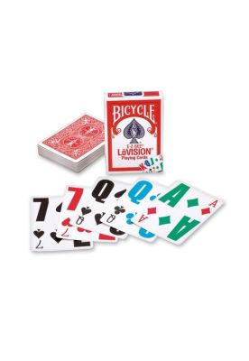 Imagen 2 del producto Naipe Bicycle Low Vision Rojo