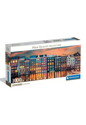 Puzzle Rompecabezas Clementoni 1000 - Bright Amsterdam (Panorama)
