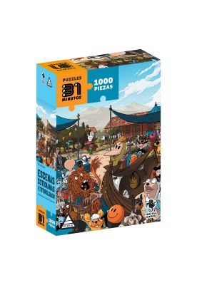 Puzzle Rompecabezas 31 Minutos 1000 piezas - Escenas Cotidianas de Titirilquén