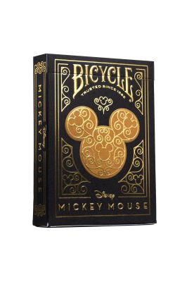 Naipe Bicycle Disney Mickey Negro y Dorado