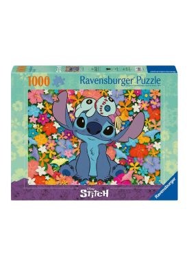 Imagen 1 del producto Puzzle Rompecabezas Ravensburger Disney 1000 piezas - Stitch en Flores