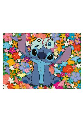 Imagen 2 del producto Puzzle Rompecabezas Ravensburger Disney 1000 piezas - Stitch en Flores