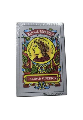 Naipe Royal Baraja Española Negra