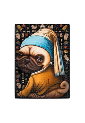 Imagen 2 del producto Puzzle Exploding Kittens 1000 piezas: Pug with a Pearl Earring