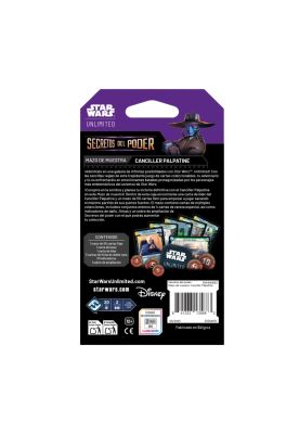 Imagen 2 del producto Star Wars Unlimited Secrets of Power Spotlight Canciller Palpatine Deck Español