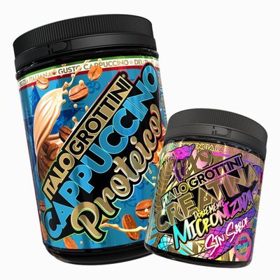 Imagen 1 del producto CREATINA MONOHIDRATADA 300GR PACK CAPPUCCINO PROTEICO 1KG