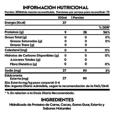 Imagen 2 del producto PROTEINA DE CARNE 5.2LB 73SV CHOCOLATE MANTEQUILLA DE ALMENDRAS - ITALO GROTTINI