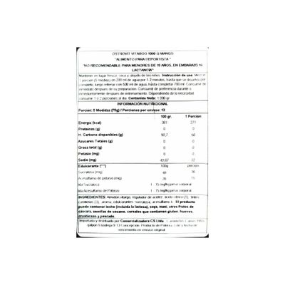Imagen 2 del producto VITARGO 1000G MANGO - OSTROVIT