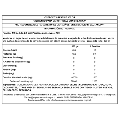 Imagen 2 del producto PACKS 2 CREATINAS OSTROVIT 600GR TOTAL MAS SHAKER