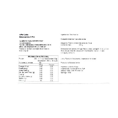 Imagen 2 del producto BETA ALANINA X PRO 400GR 125 SV - KIFFER