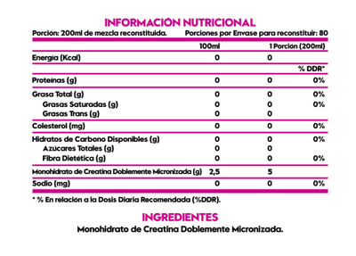 Imagen 2 del producto Creatina Monohidrato 400grs 80 Servicios Doble Micronizada - ITALO GROTTINI