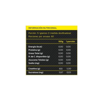 Imagen 2 del producto CREATINA MONOHIDRATADA Y MICRONIZADA 308GR LIMON - ZEIN