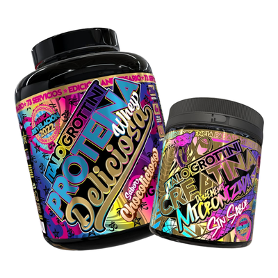 CREATINA MONOHIDRATADA 300 GR PACK PROTEÍNA WHEY CHOCOLICIOSO 5 LB