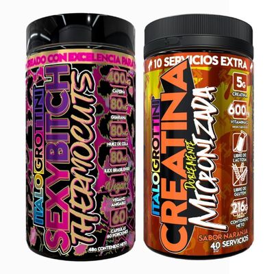 Pack Creatina Naranja Y Termogenico Sexybitch - Italo Grottini