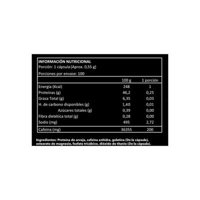 Imagen 2 del producto CAFEINA MAGMA 100 CAPSULAS - RH45