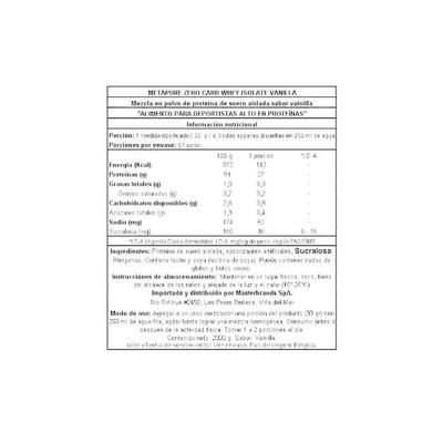 Imagen 2 del producto PROTEINA METAPURE ISO WHEY ZERO 2KG CHOCOLATE HAZELNUT - QNT