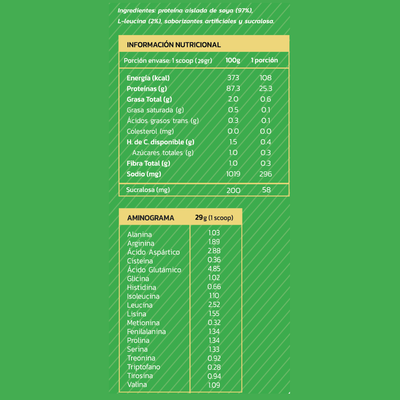 Imagen 2 del producto PROTEINA VEGETAL 1,1KG 35 PORCIONES - ZEIN