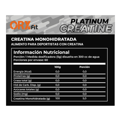 Imagen 2 del producto CREATINA POWER 100 %  MONOHIDRATADA 300GR - ORXFIT