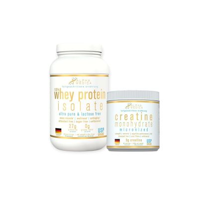 PACK PROTEINA 100% WHEY PROTEIN ISOLATE + CREATINA 300GR - ALPHA MEDICA