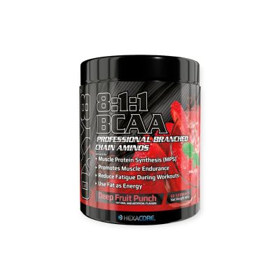 Imagen 1 del producto BCAA 8:1:1 OXY 8 40 SERVICIOS 480G FRUIT PUNCH - HEXACORE