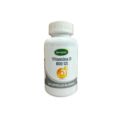 VITAMINA D 800 UI 60 CAPSULAS BLANDAS - SPRINGLIFE