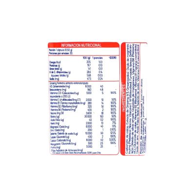 Imagen 2 del producto ACTIVON 30 CAPSULAS - SUPLALIM