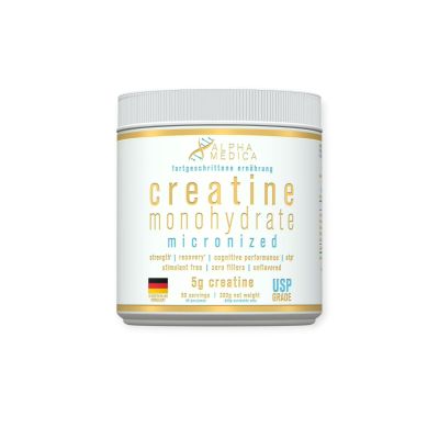 CREATINA MONOHIDRATADA 300GR 60 SERVICIOS - ALPHA MEDICA