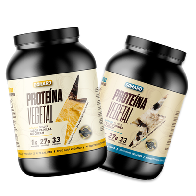 Pack 2 proteinas Gohard - Vainilla-Cookies and cream