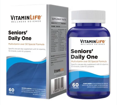 Imagen 2 del producto Multivitaminico Seniors’ Daily One 60 tabletas – VitaminLife